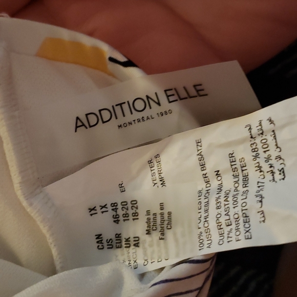 Addition Elle swim suit top x bottom 1x - Picture 3 of 3